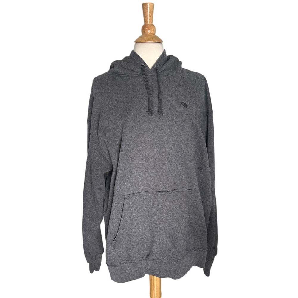 Champion Grey Charcoal Mens PullOn Hoodie Big and Tall Basic Workwear Sportswear